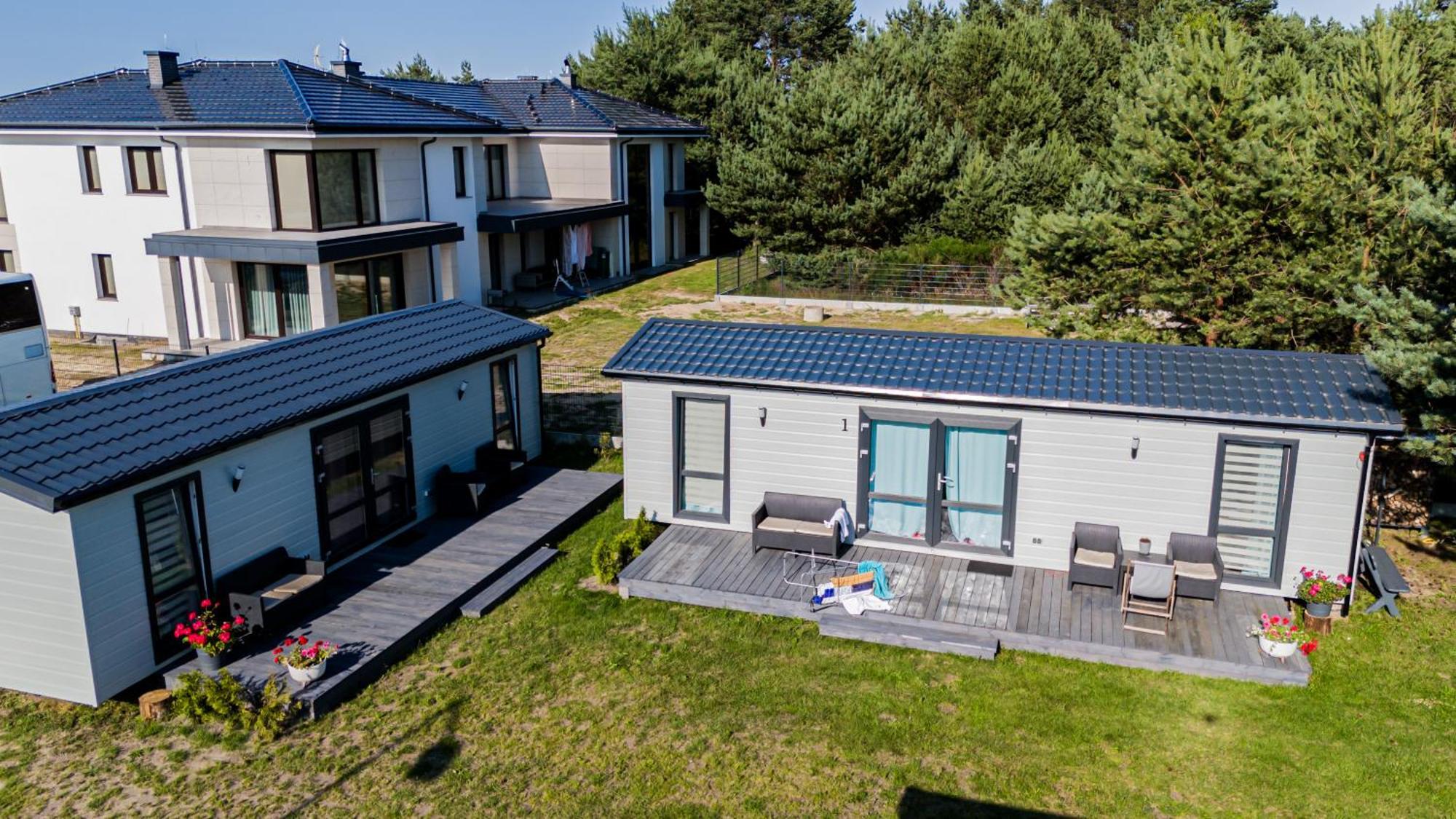 "Agus" Komfortowe I Nowczesne Domki W Cichej Okolicy Niedaleko Plazy Ostrowo  Exteriör bild